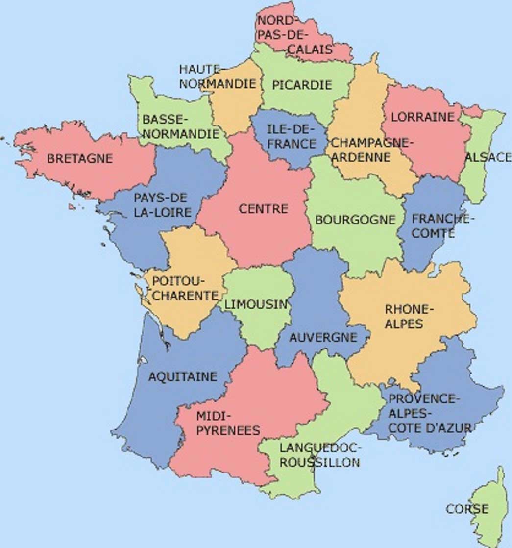 vacance france regions
