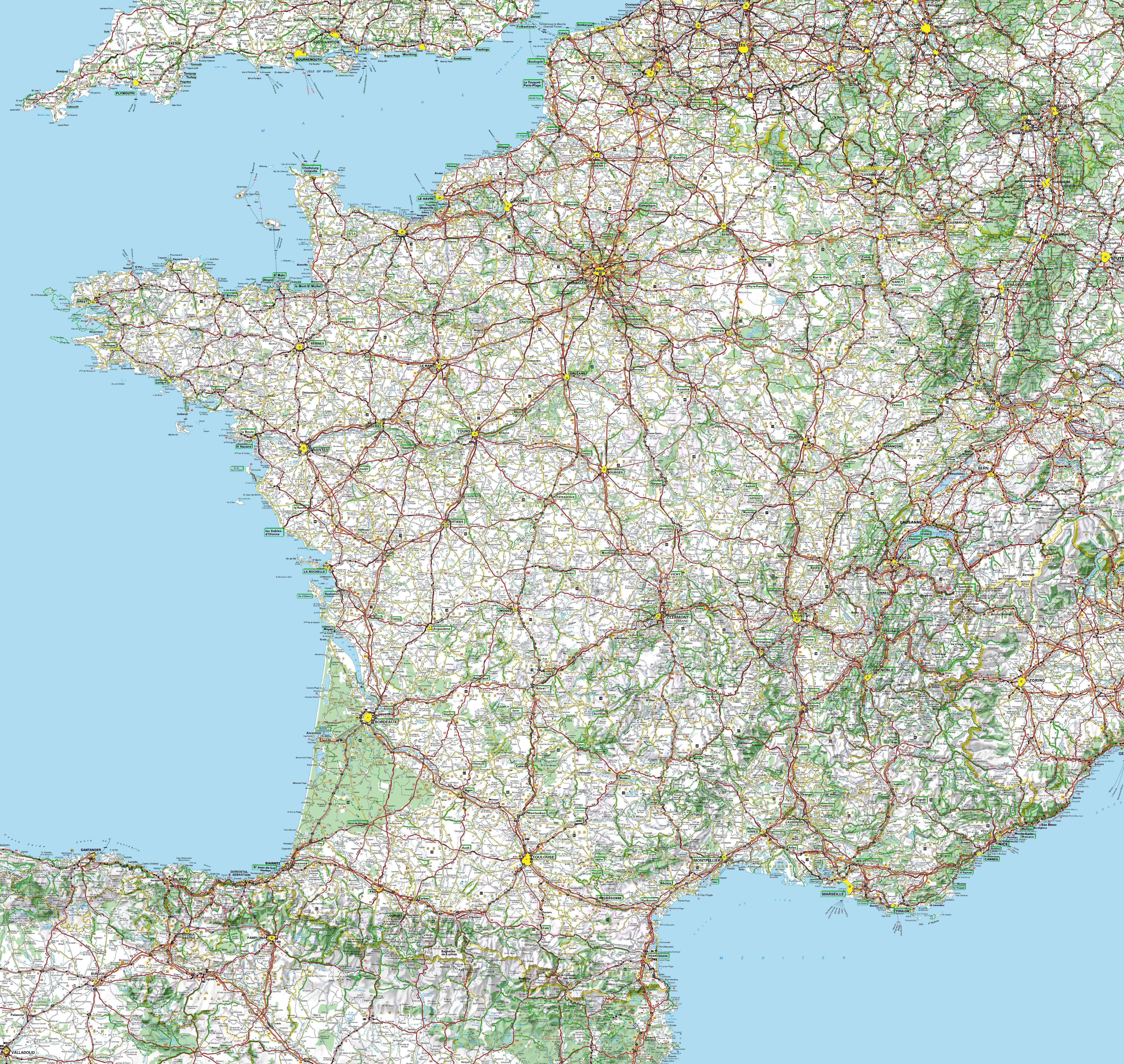 vacances france carte routiere