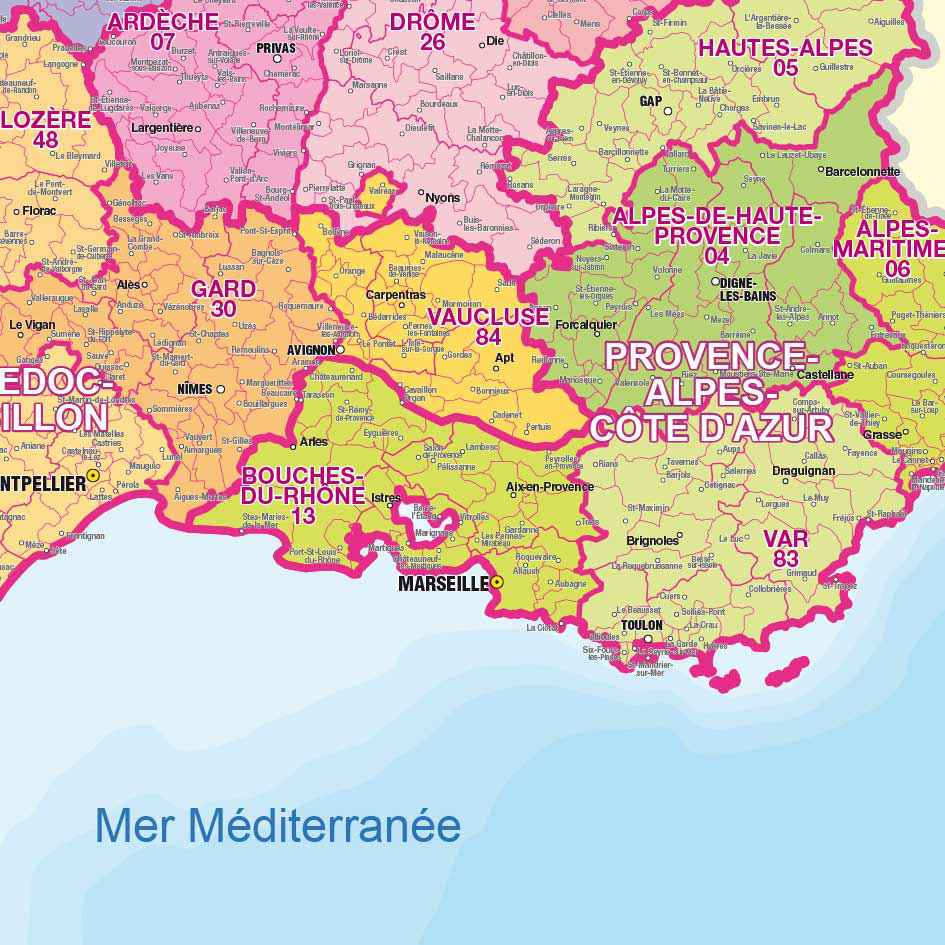 villes du sud