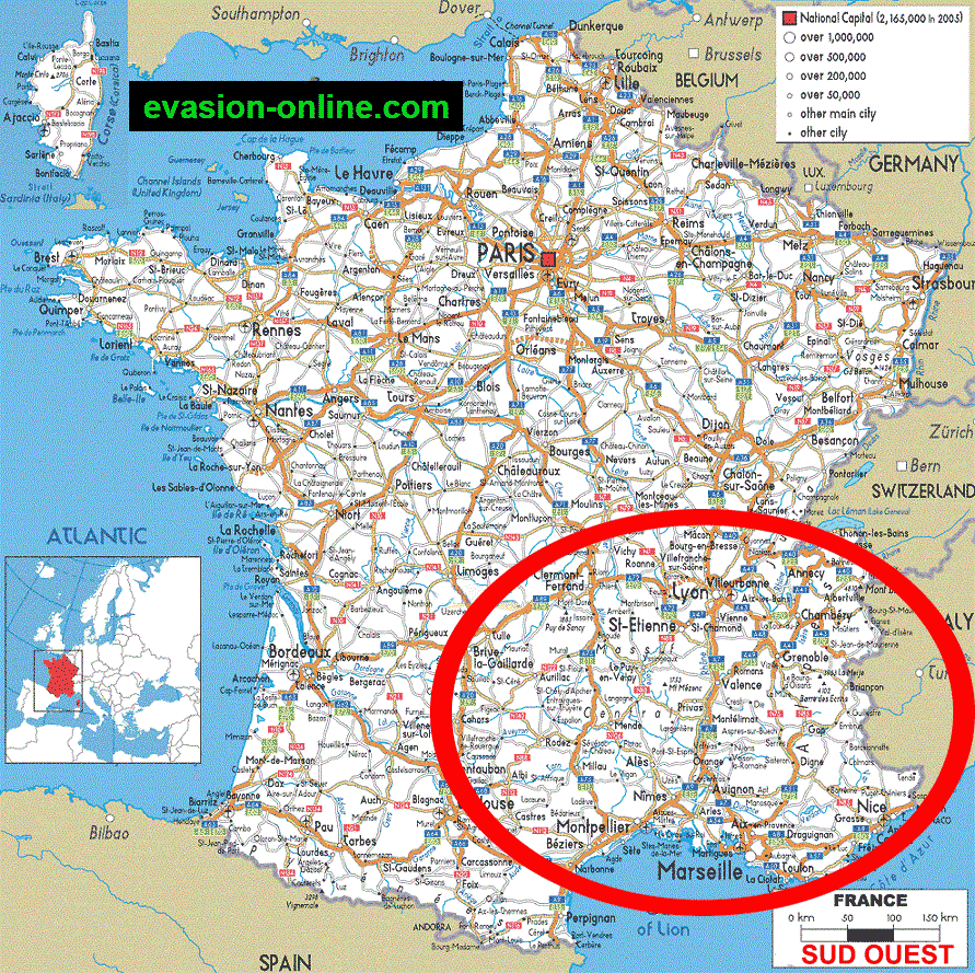 Carte Des Autoroutes Du Sud Est De La France | My blog