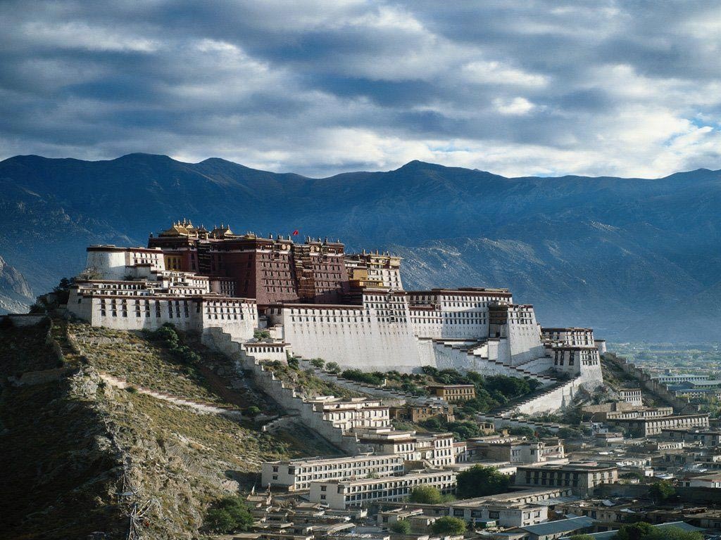 Photo d'un temple au TIbet