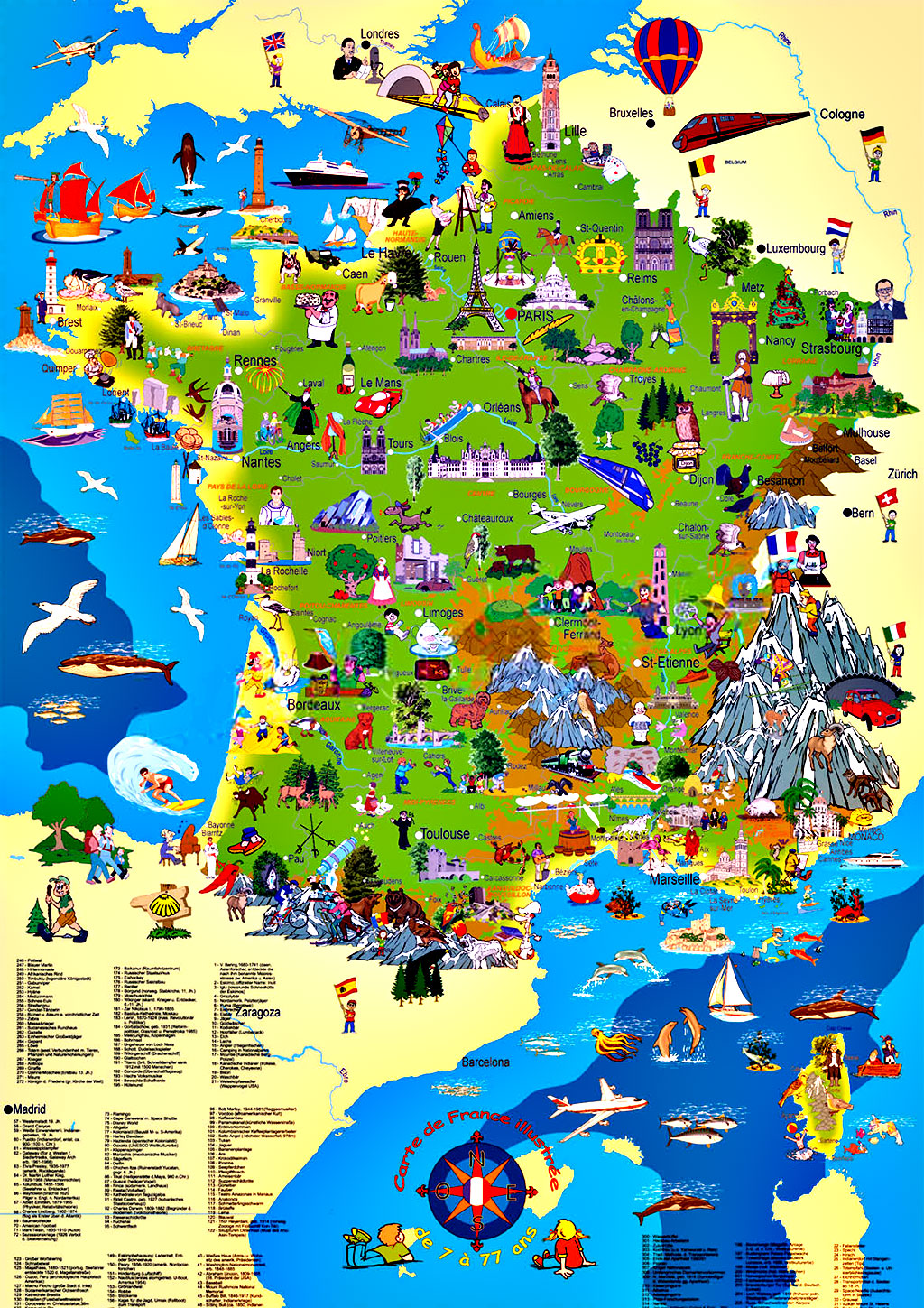 Carte de France touristique » Vacances - Arts- Guides Voyages