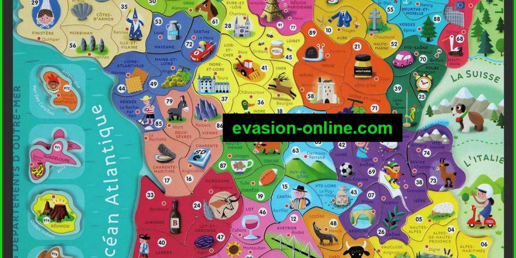 Carte de France » Vacances - Arts- Guides Voyages