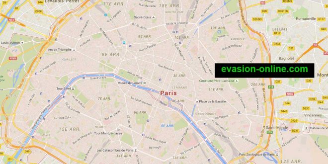 Carte de Paris - Plan