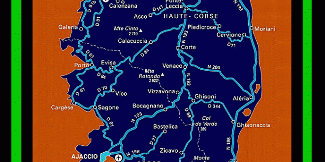 Carte de Corse