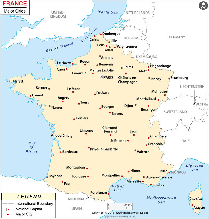 Map of France » Vacances - Arts- Guides Voyages