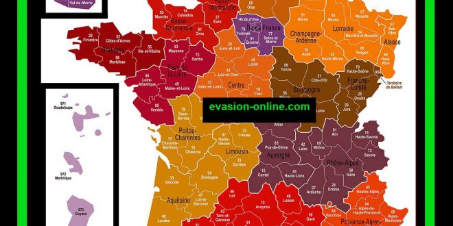 Carte 13 régions de France