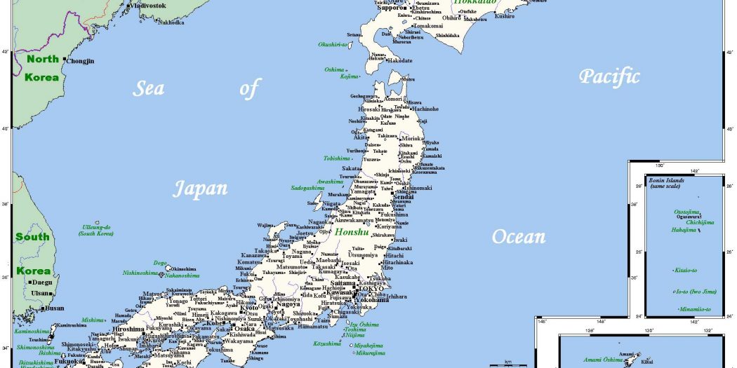 Ville Du Japon En 4 Lettres Carte Japon » Vacances - Arts- Guides Voyages