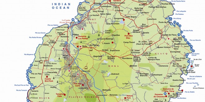 Carte Ile Maurice