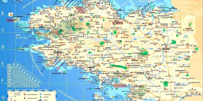 Carte de Bretagne
