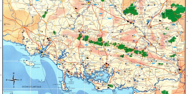 Carte du Morbihan