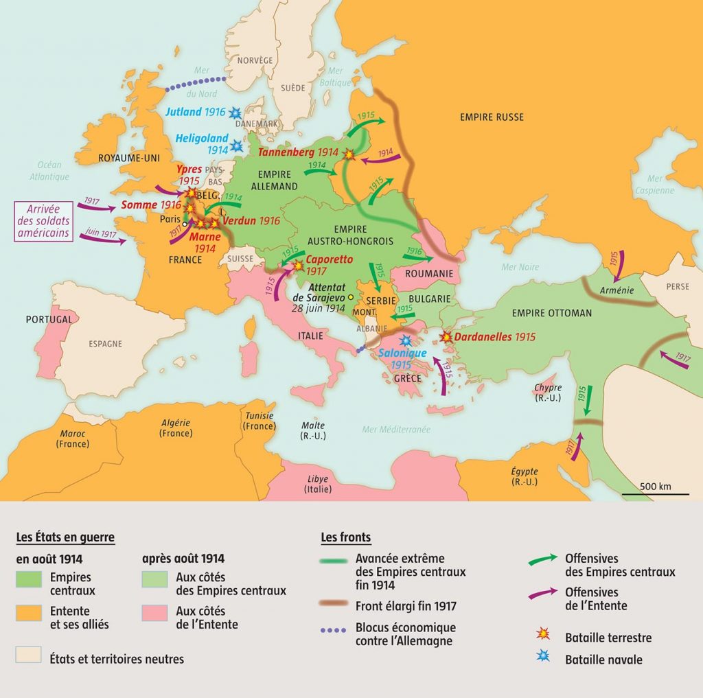 premiere-guerre-mondiale-carte
