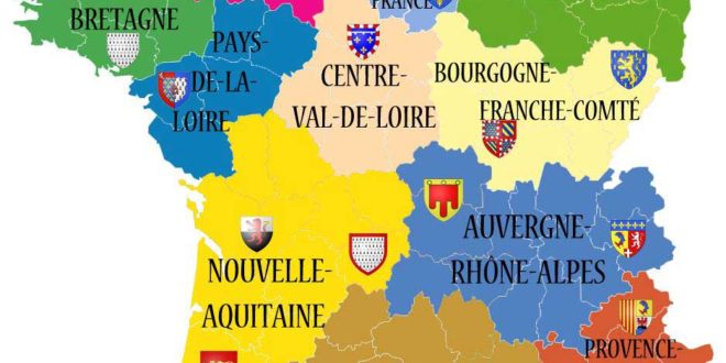 Carte des régions