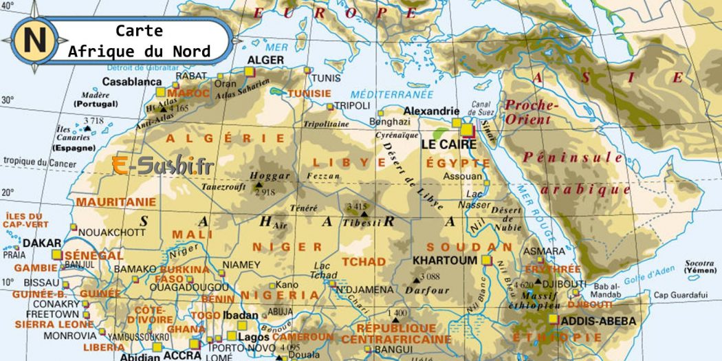 carte-afrique-du-nord