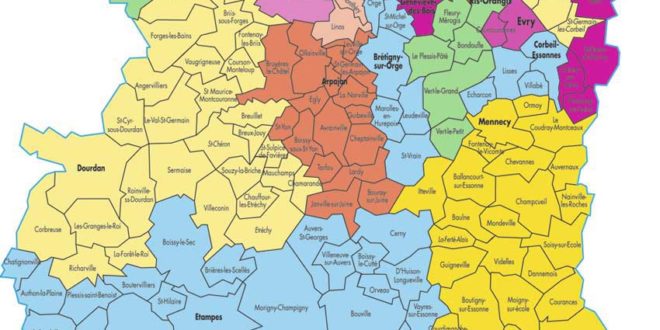 Carte Essonne