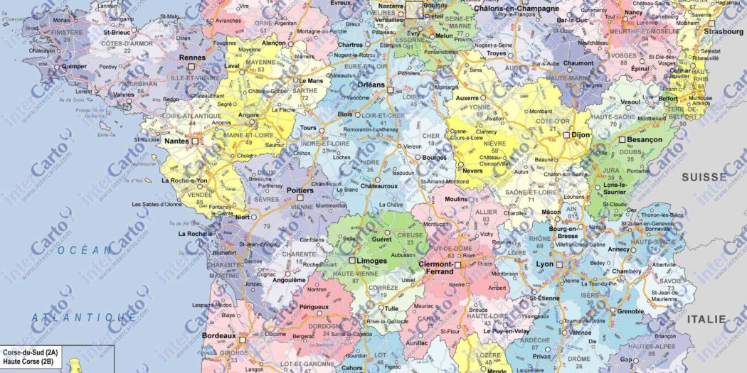Cartes de France » Vacances - Arts- Guides Voyages