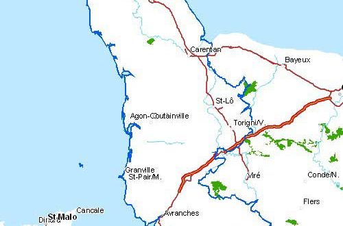 Carte de la Manche