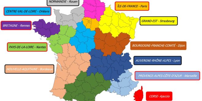 Carte France Régions