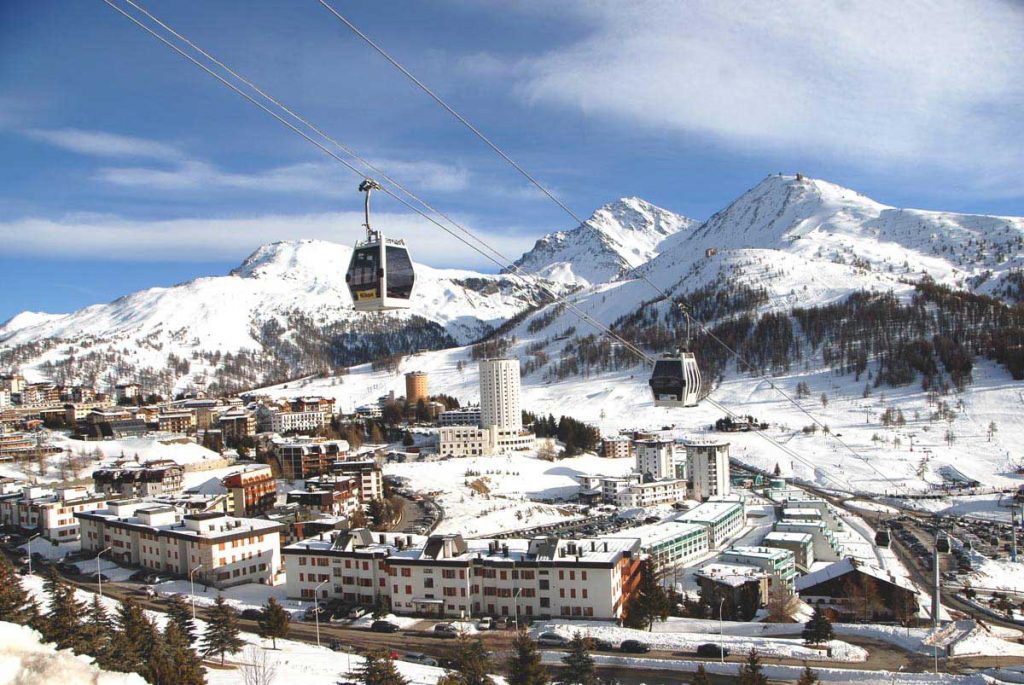 Sestriere en hiver