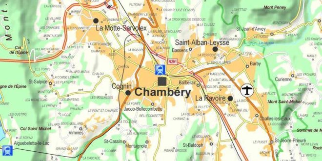 Chambéry - Carte