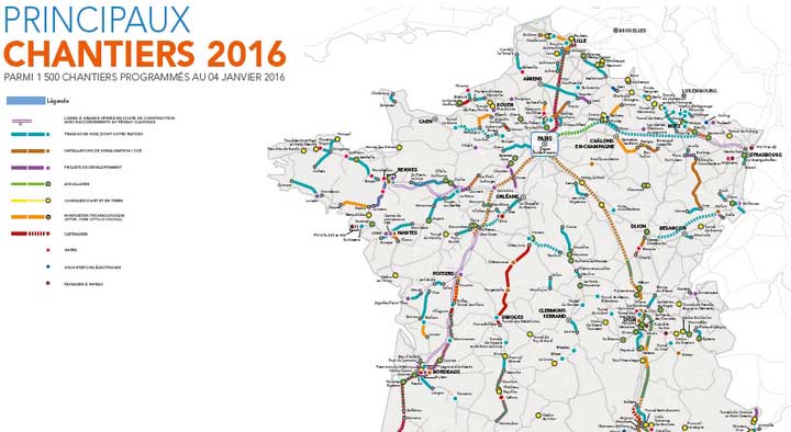 Carte de France TGV » Vacances - Arts- Guides Voyages
