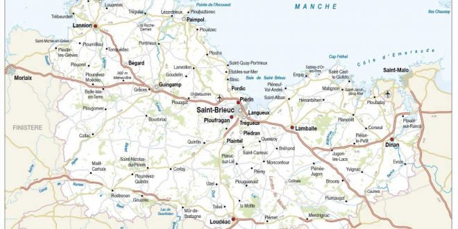 Carte des Côtes d'Armor