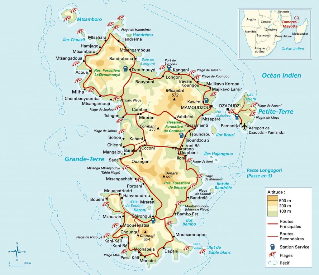 Carte de Mayotte
