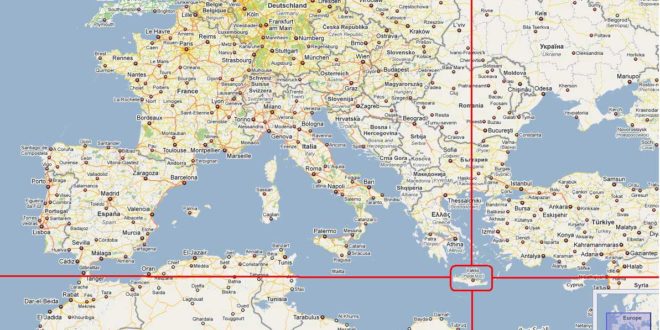 La Crète sur la carte du monde