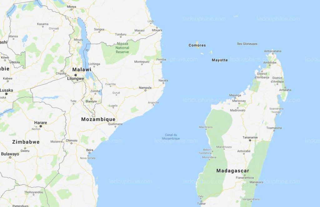 mayotte sur la carte du monde