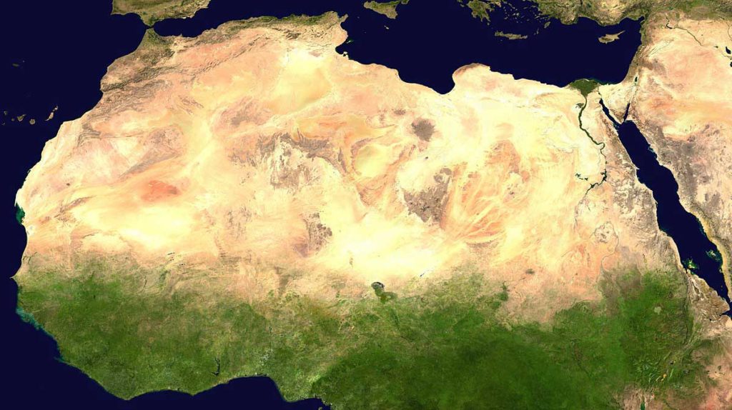 Sahara - image satellite