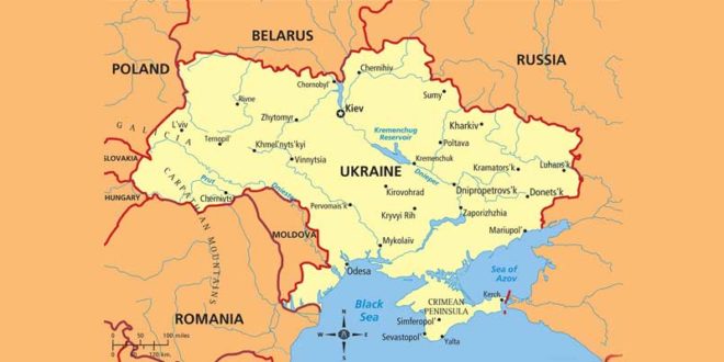 Carte d'Ukraine
