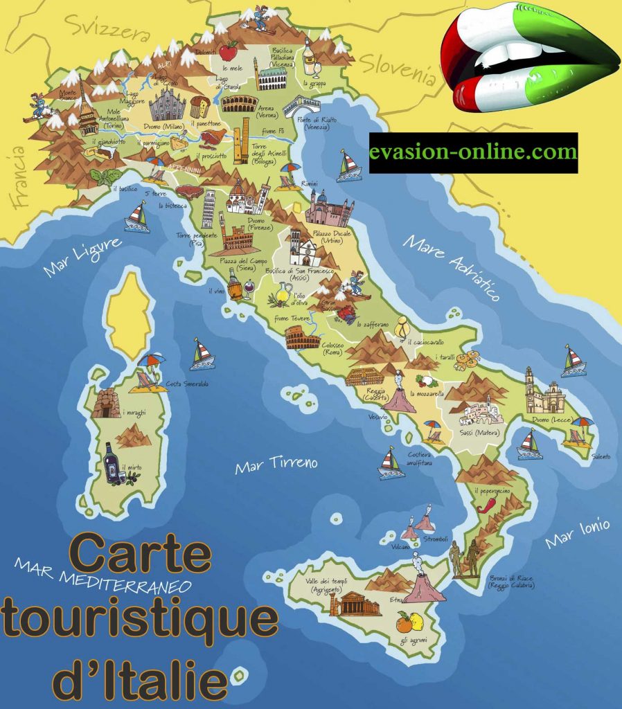 Carte Italie Touristique Voyage Carte Plan