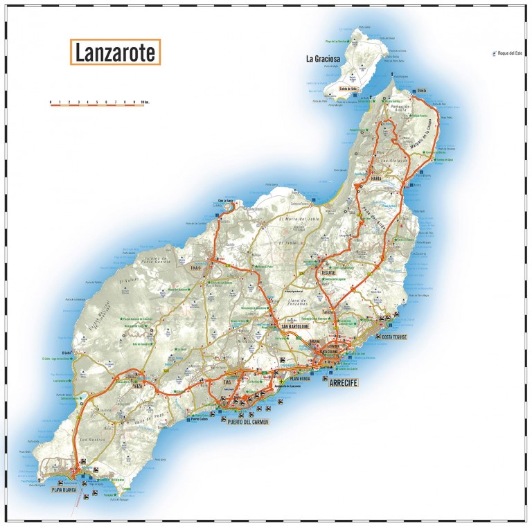 Lanzarote Voyage Carte Plan