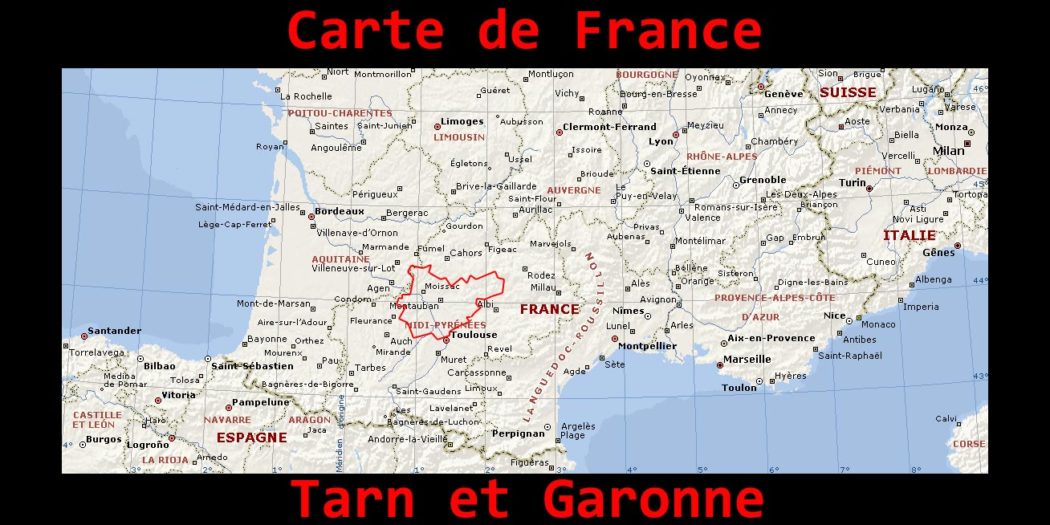 Carte Du Tarn Et Garonne Voyage Carte Plan