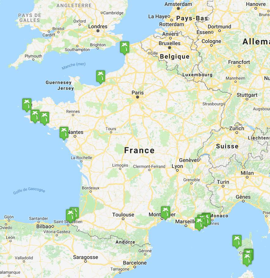 Carte Des Plages De France Voyage Carte Plan