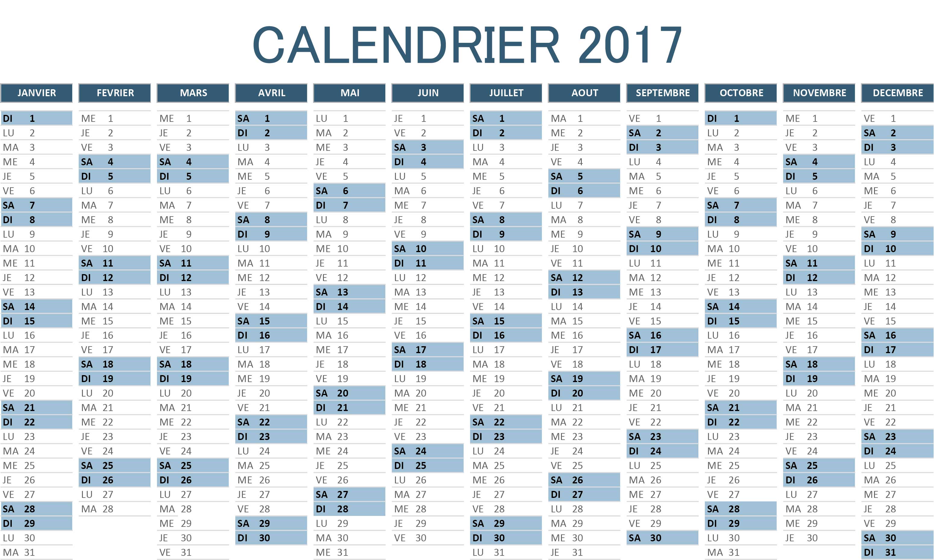 calendrier