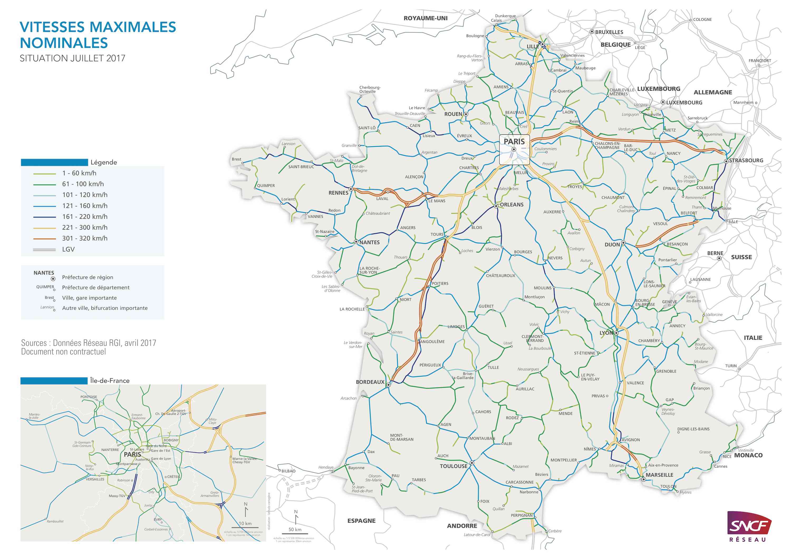 Carte De France TGV » Vacances - Arts- Guides Voyages