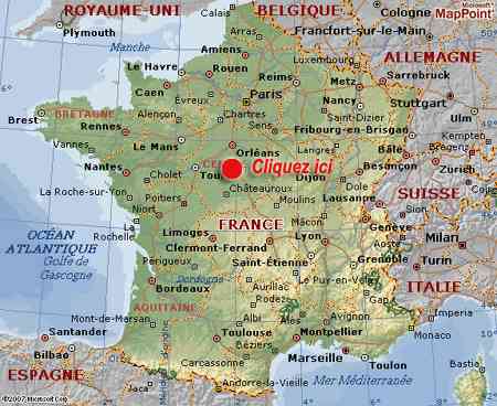 carte de france zoo de beauval