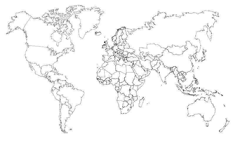 carte du monde a imprimer