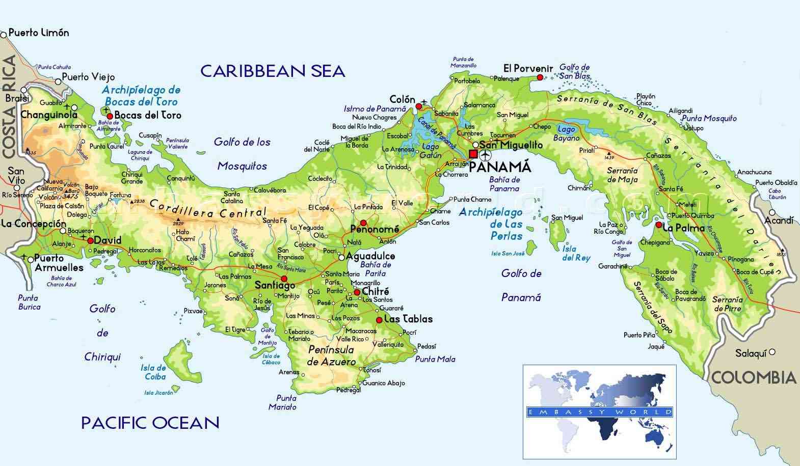 Peta Negara Panama Negara Costa Rica Sebagai Teladan Bagi - Riset