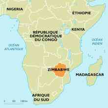 carte du zimbabwe
