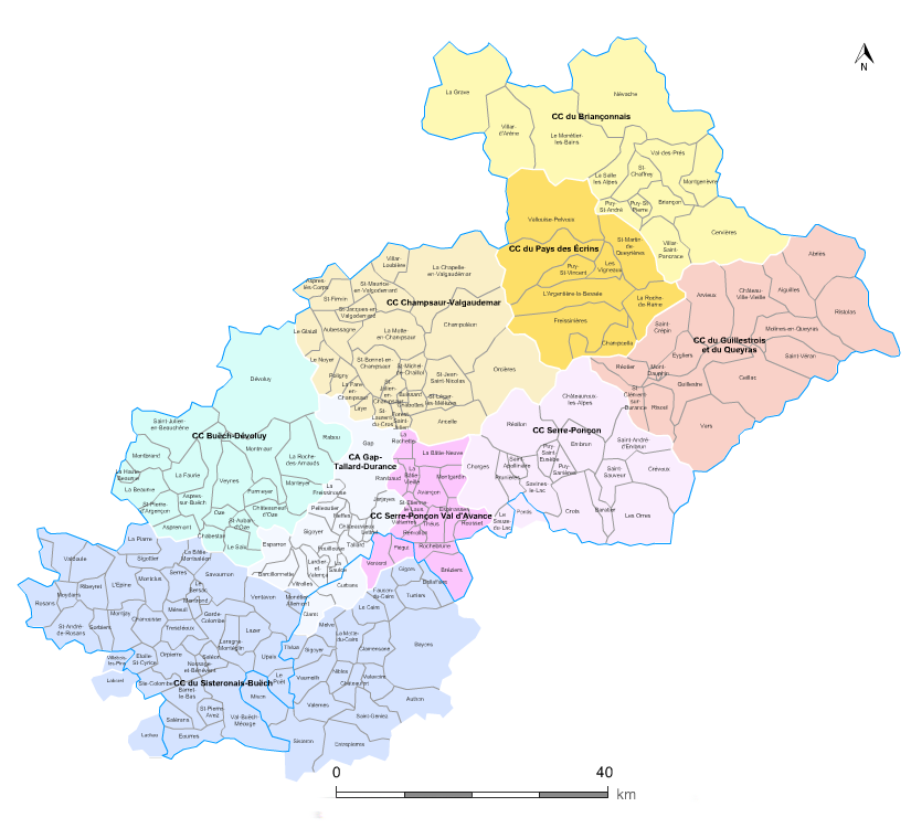 carte hautes alpes