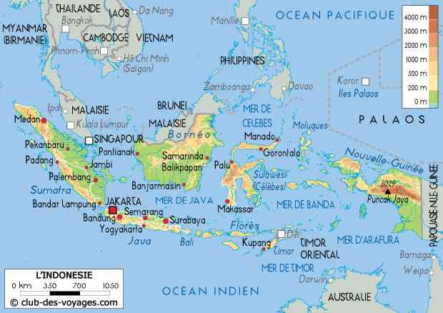  Carte  Indon sie  Vacances Arts Guides Voyages