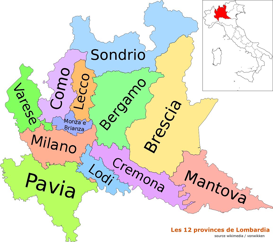 carte lombardie