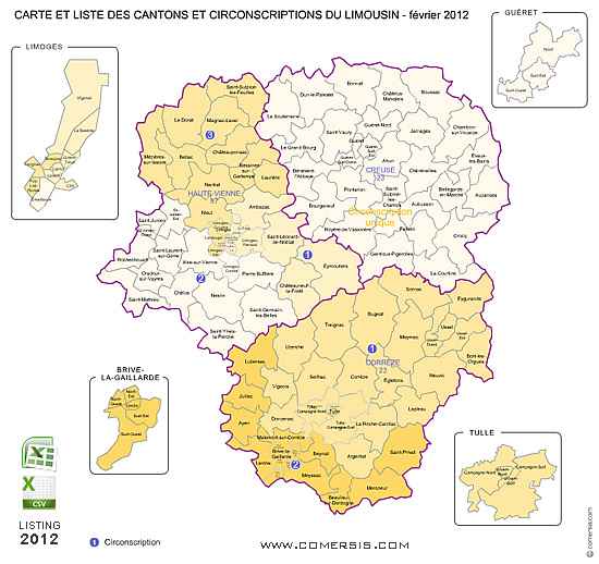 villes du limousin