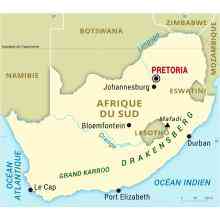 carte afrique du sud