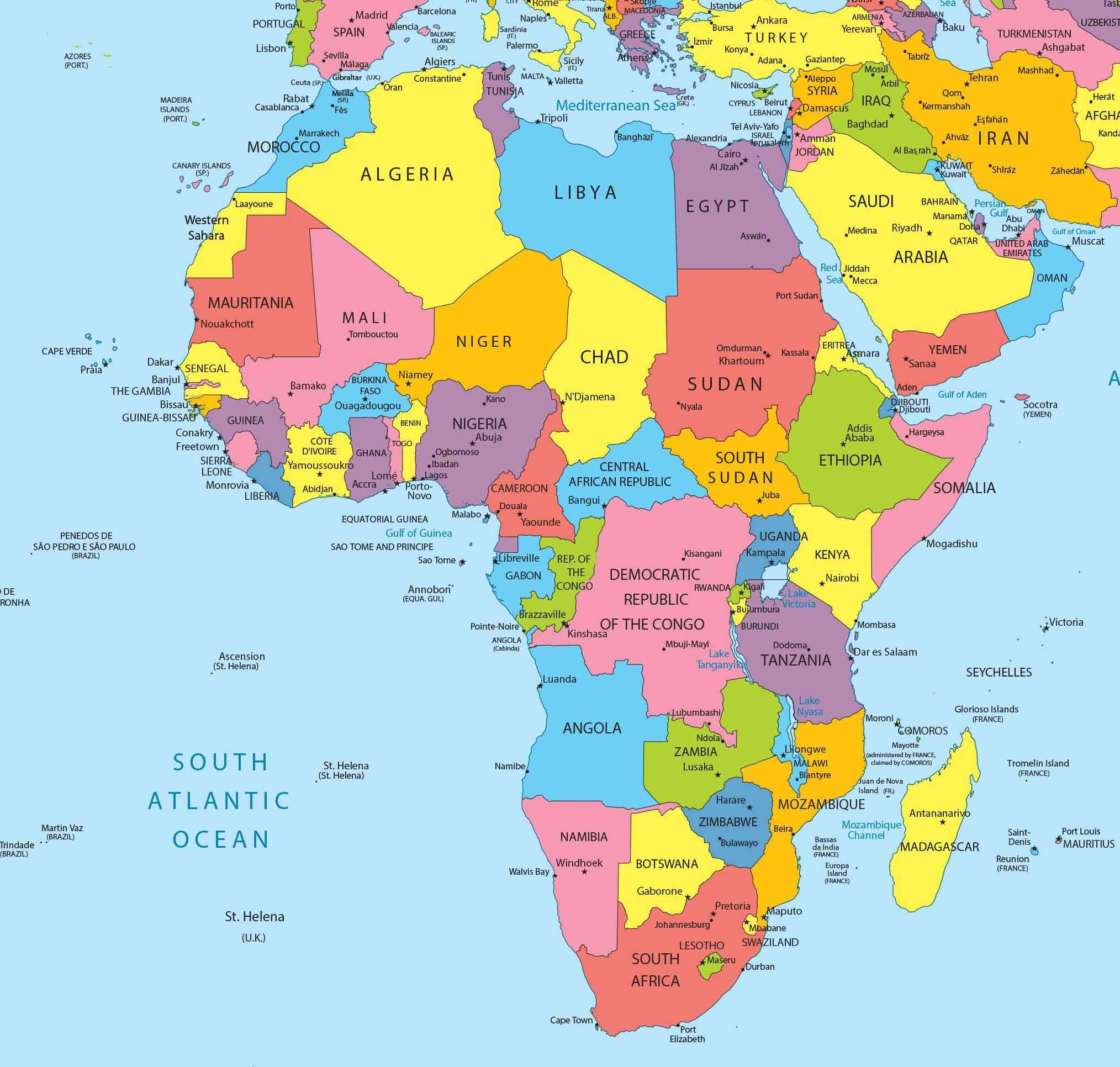 carte afrique