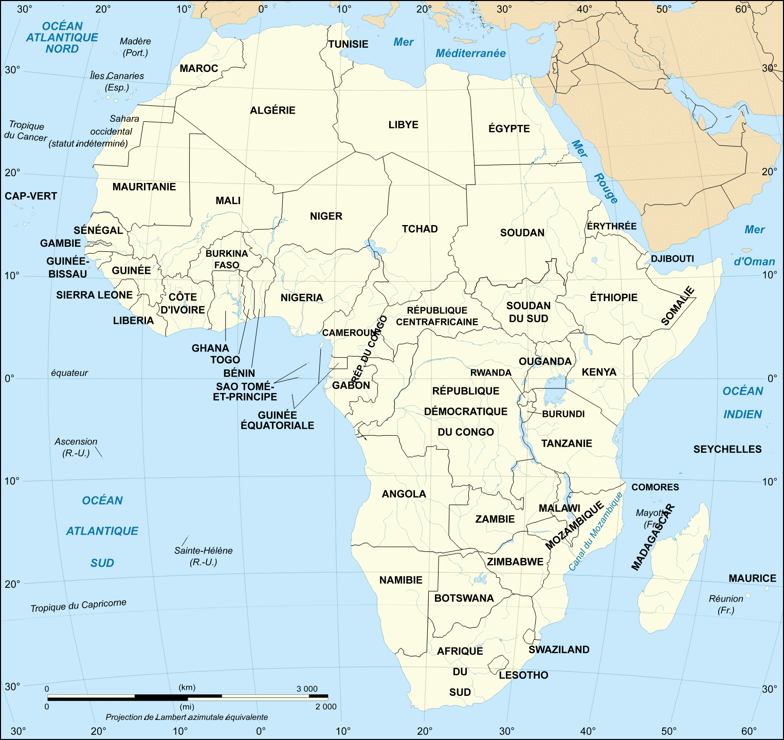 carte afrique