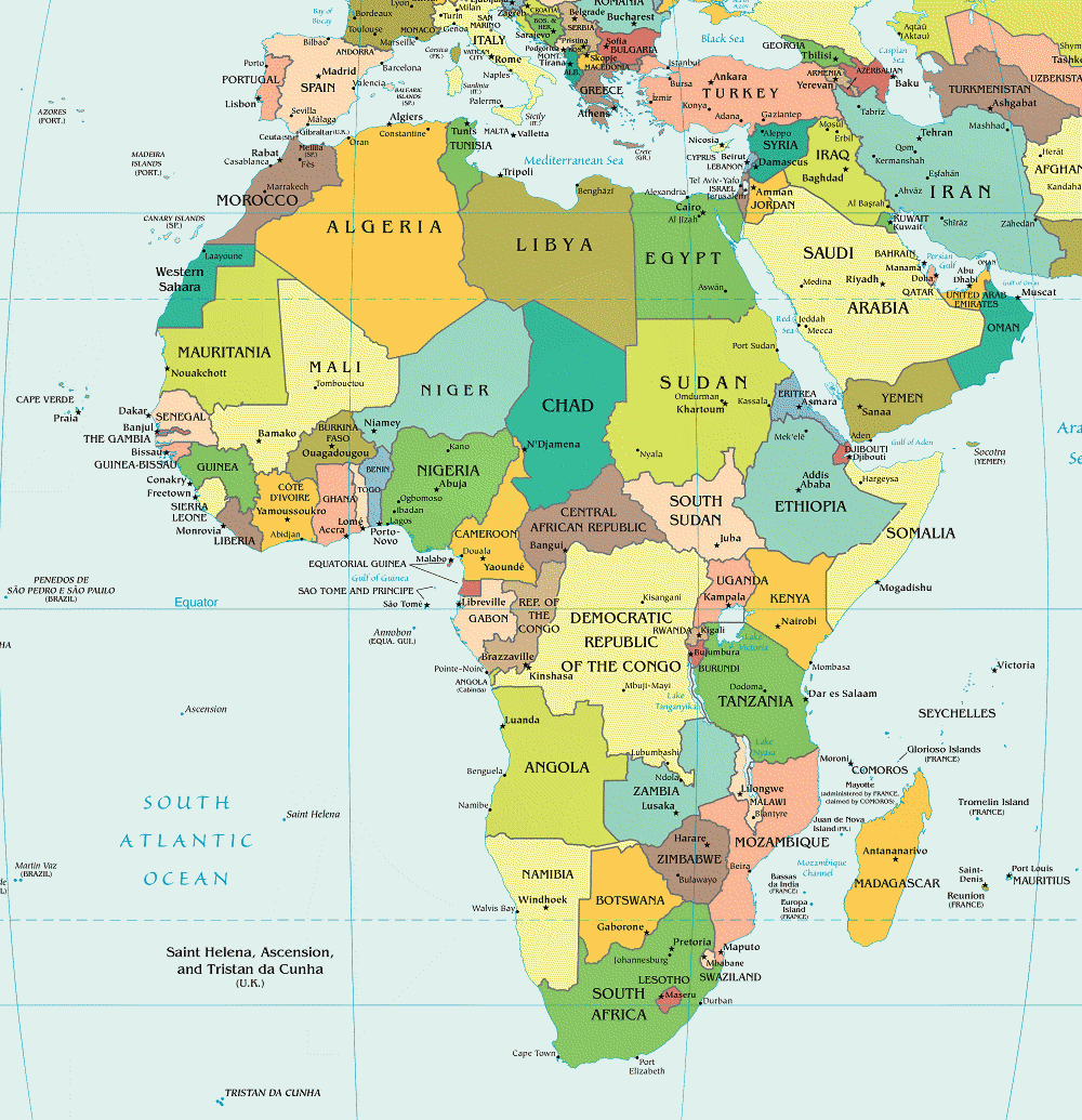 carte afrique