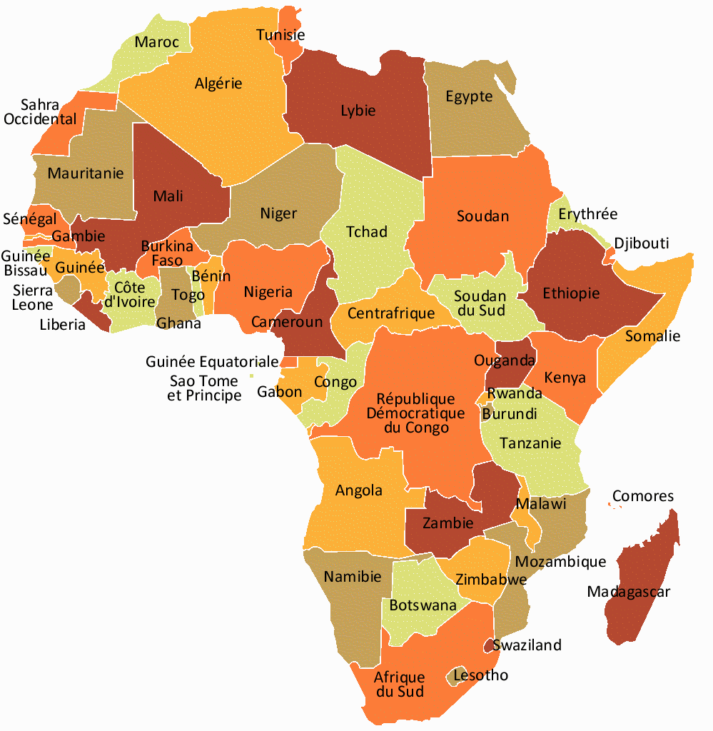 carte afrique